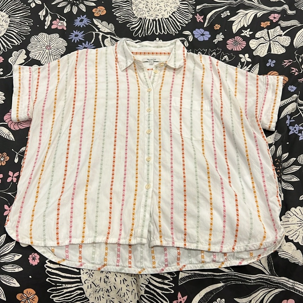 Madewell Dolman Sleeve Button Down Shirt